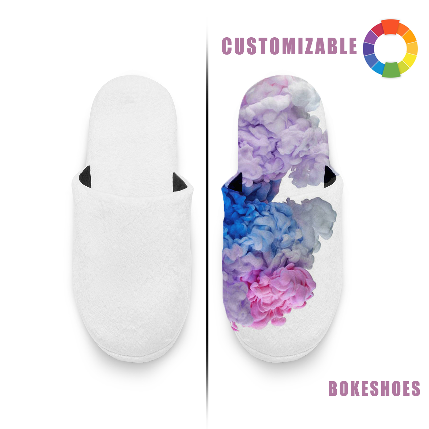 Custom Comfortable Memory Foam House Slippers | Any pattern can be printed