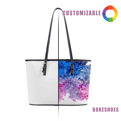 Design Your Own Custom Vintage Genuine Leather Tote Shoulder Bag for Women