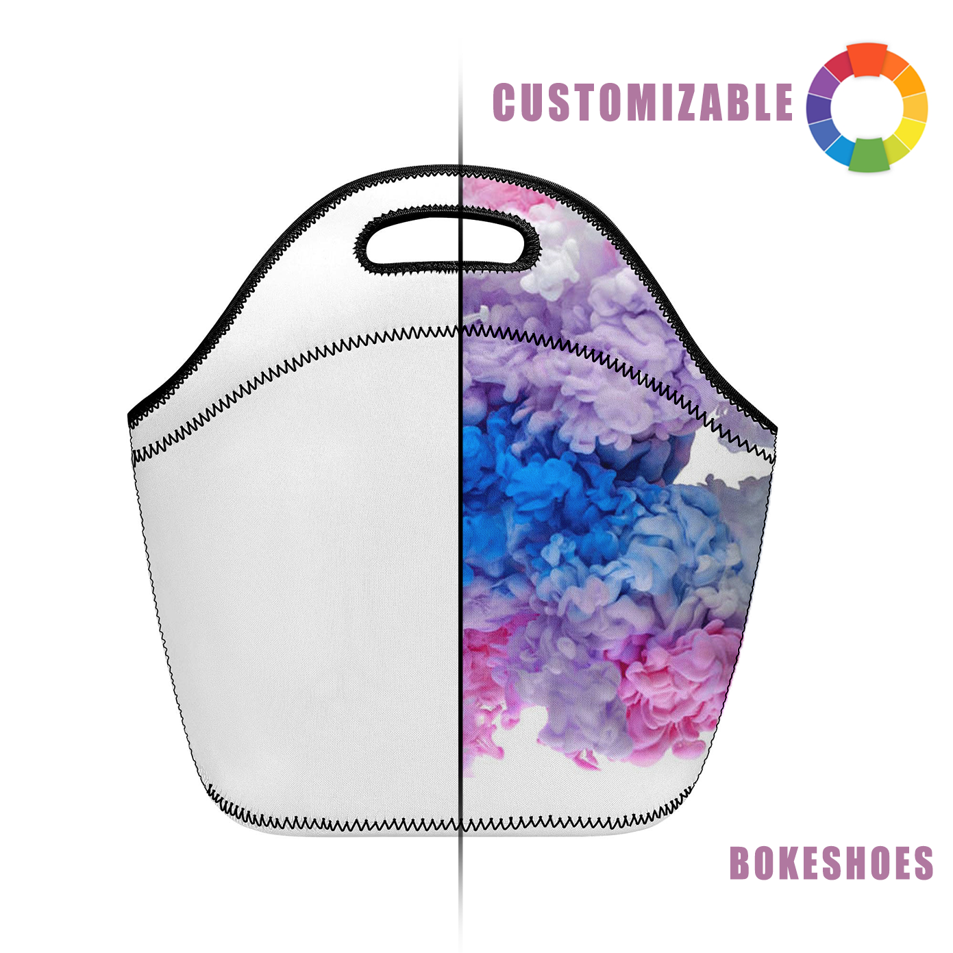 A lunch bag whose pattern can be customized