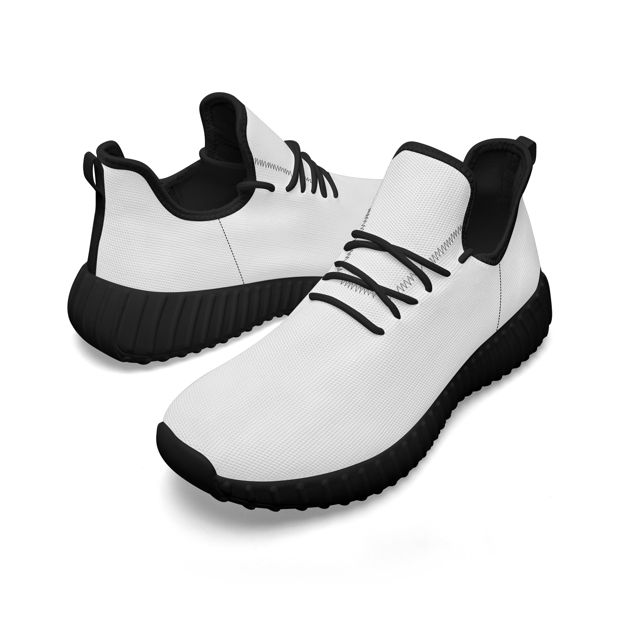 Thick - Soled Shock - Absorbing Knit Shoes