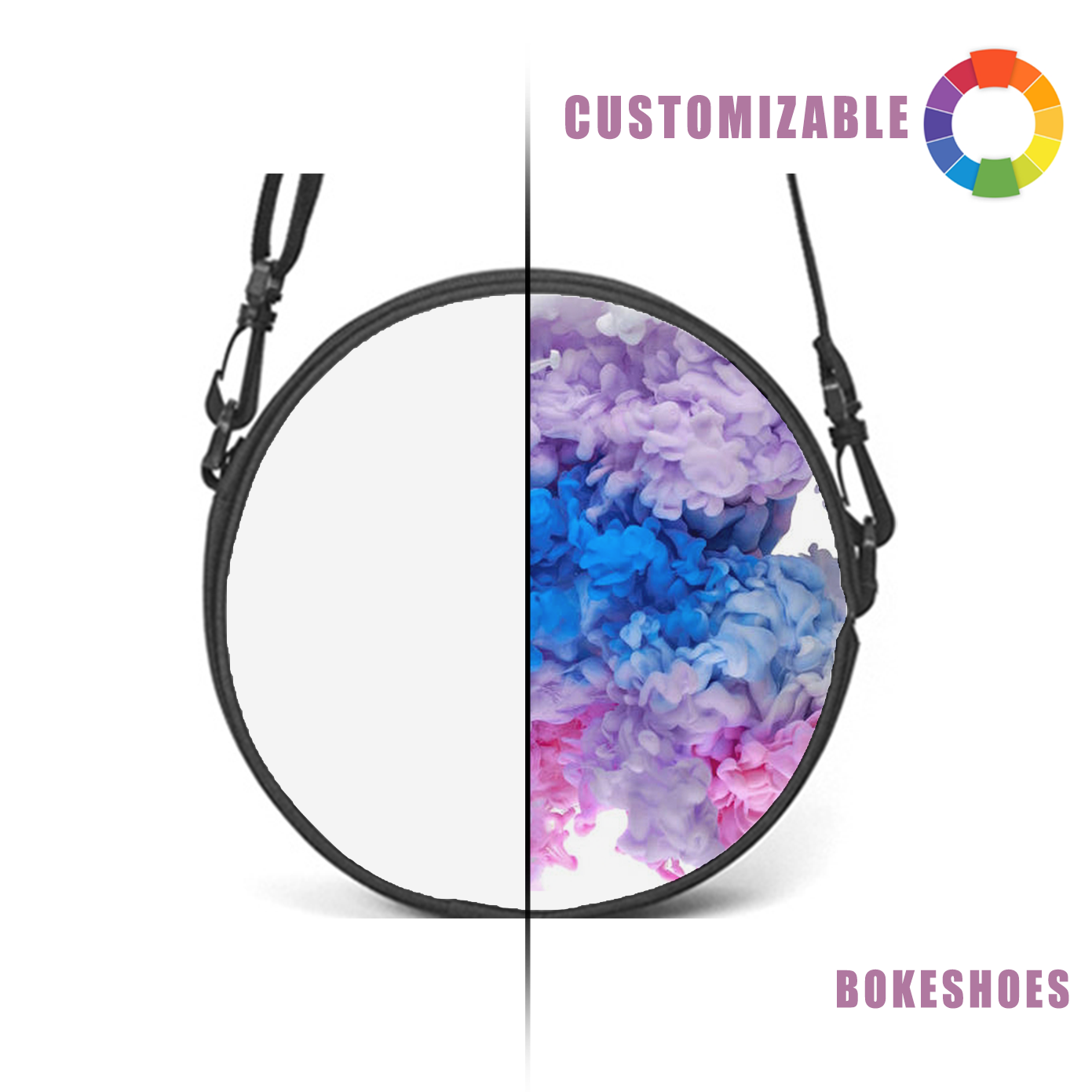 Leather Crossbody Bags for Women Trendy Circle Cross Body Shoulder Bag Designer Round Purses