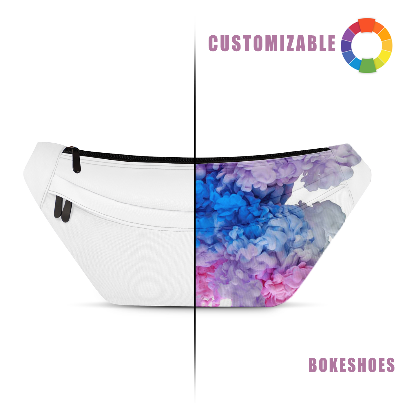 A crossbody bag whose pattern can be customized