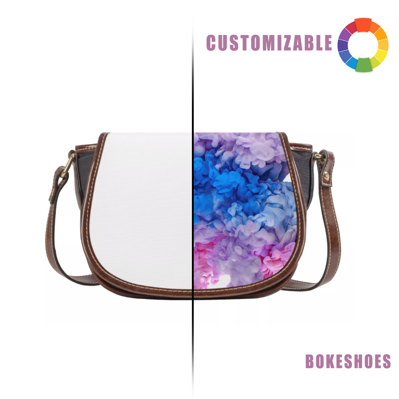 Genuine Leather Crossbody Purses for Women Vintage Leather Satchel Messenger Bag Brown Saddle Leather Handbag