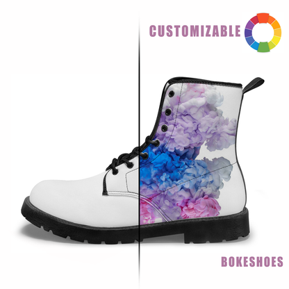 Custom height-increasing leather boots | Any pattern can be printed
