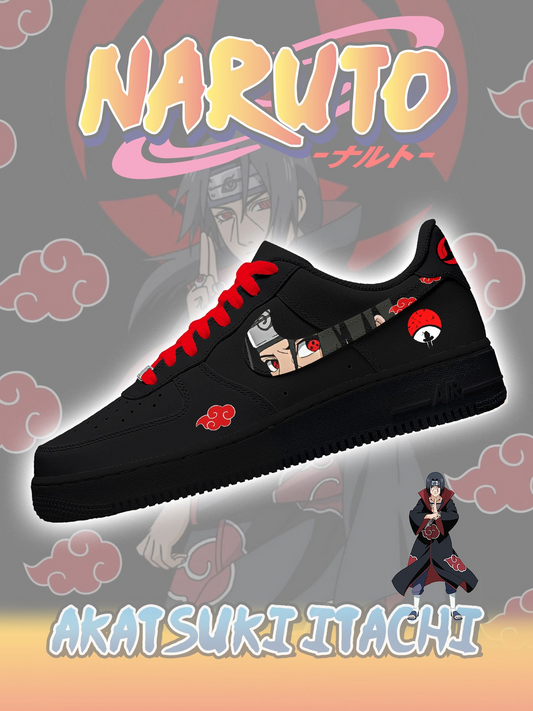 Akatsuki Itachi Uchiha No.2 Custom Low Sneakers