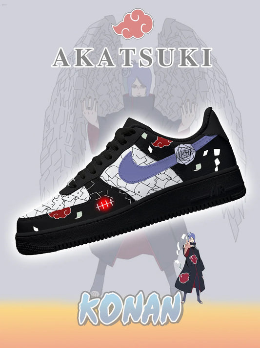 Akatsuki Konan No.3 Custom Low Sneakers