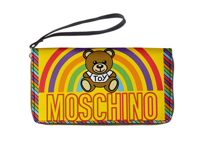 A long wallet with customizable patterns