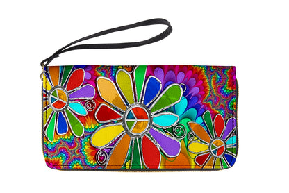 A long wallet with customizable patterns