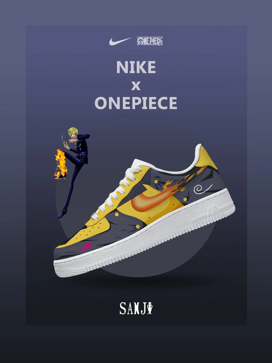 Black Leg Sanji V.3 Custom Low Sneakers