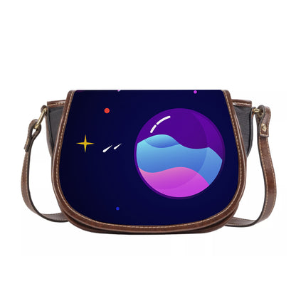 Genuine Leather Crossbody Purses for Women Vintage Leather Satchel Messenger Bag Brown Saddle Leather Handbag