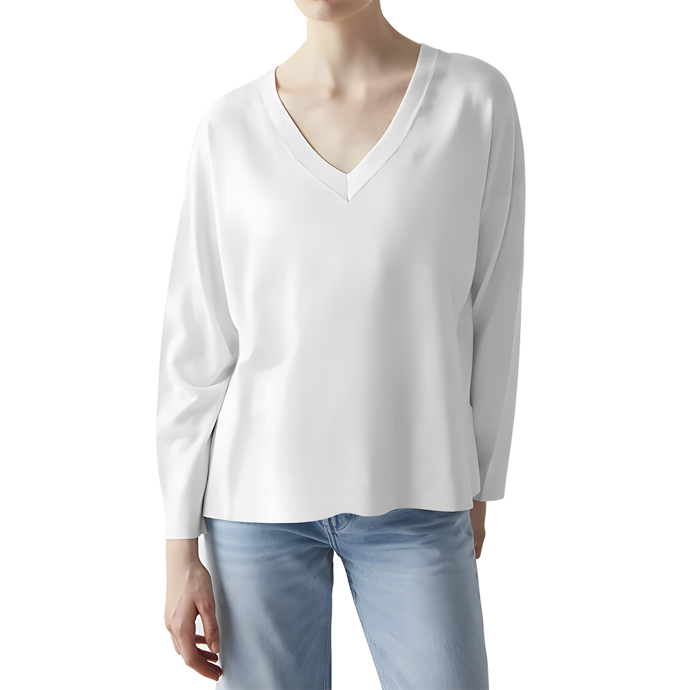 Design Your Own Versatile Comfortable V Neck T-Shirt for Women
