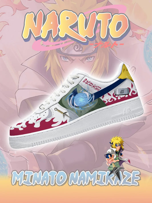 Fourth Hokage Minato Namikaze Custom Low Sneakers