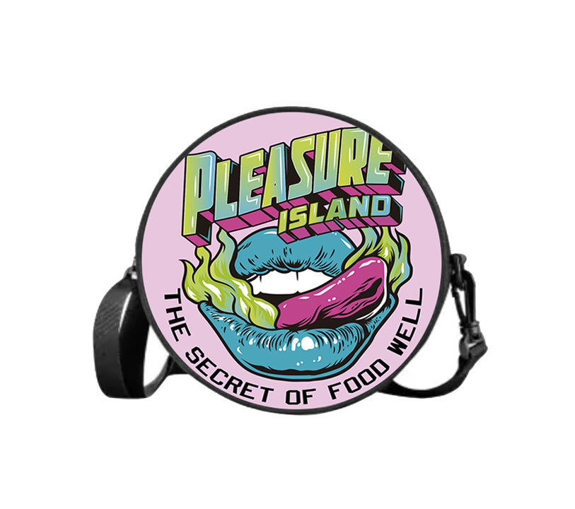 Leather Crossbody Bags for Women Trendy Circle Cross Body Shoulder Bag Designer Round Purses