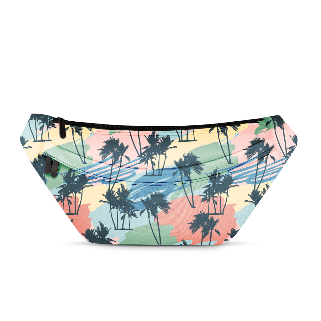 A crossbody bag with a tree pattern