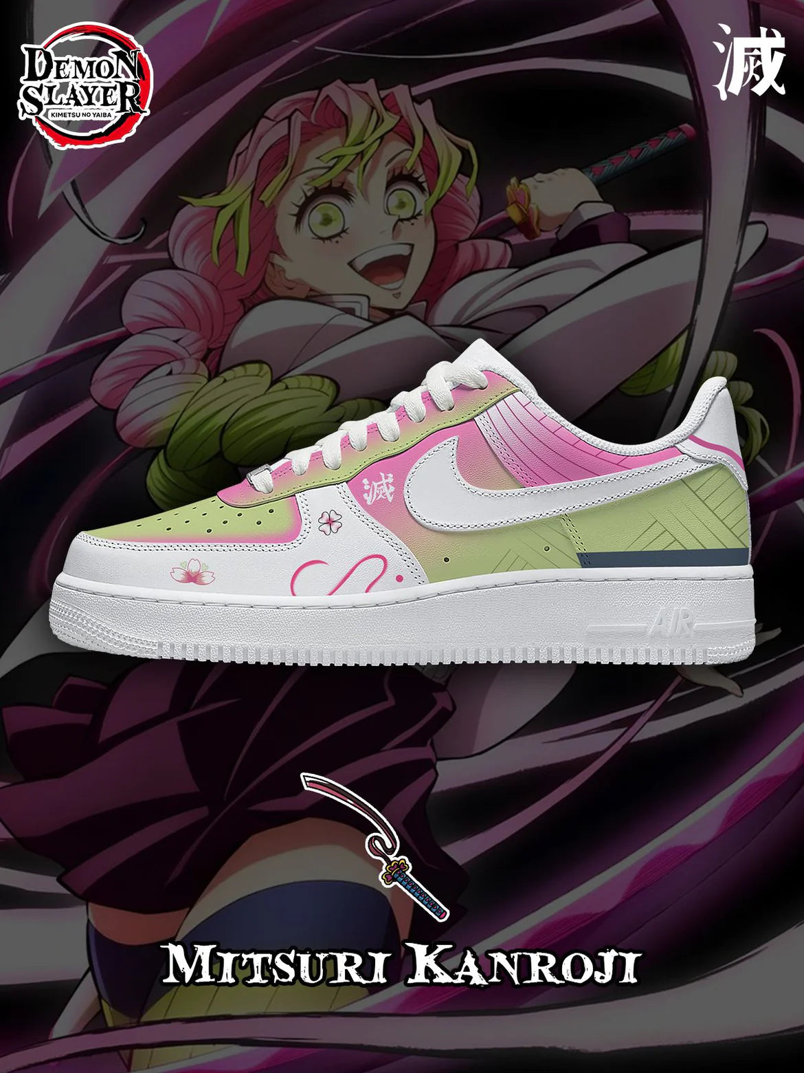 Demon Slayer Series-2 Custom Low-Top Sneakers