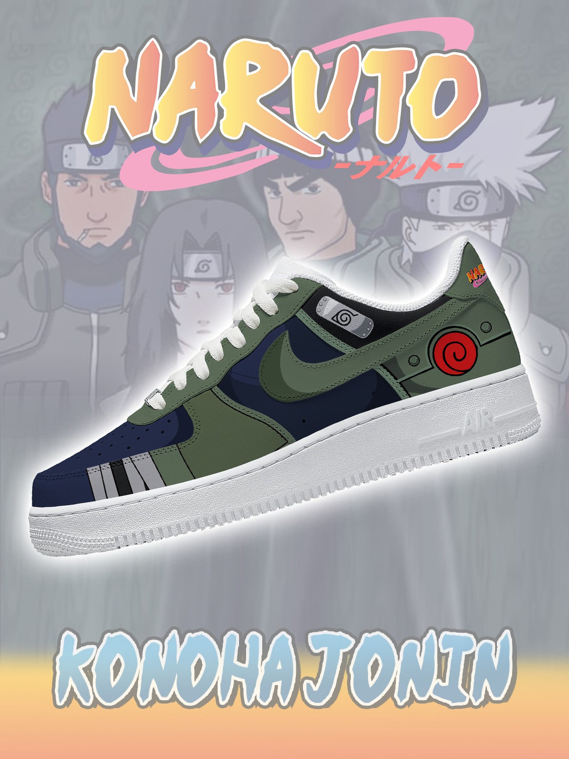 Konoha Jonin V1 Custom Low Sneakers