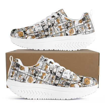 Customizable Mesh Platform Sneakers | MD - Sole Shoes for Trendy Comfort