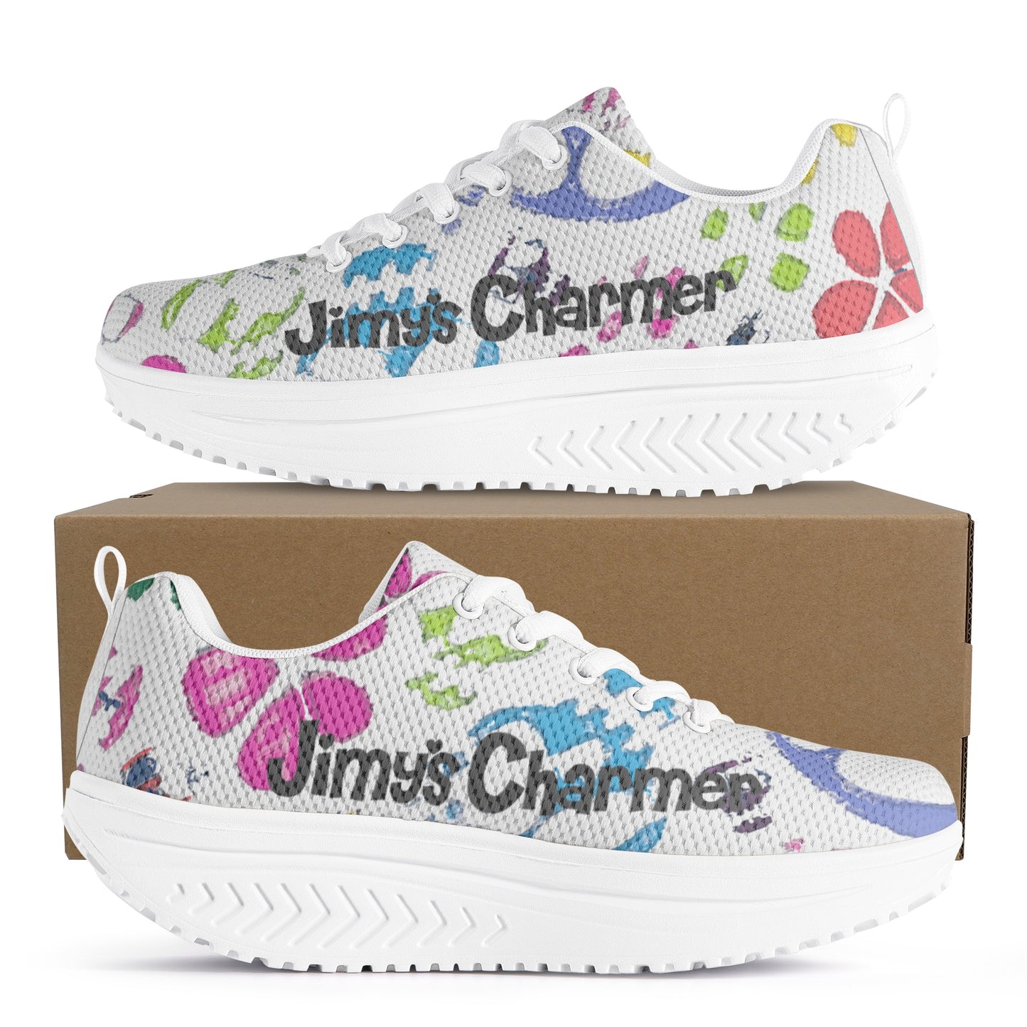Customizable Mesh Platform Sneakers | MD - Sole Shoes for Trendy Comfort
