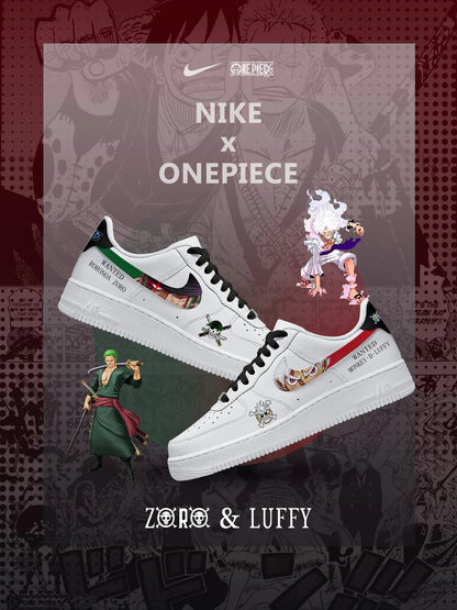 Luffy & Zoro Custom Low Sneakers