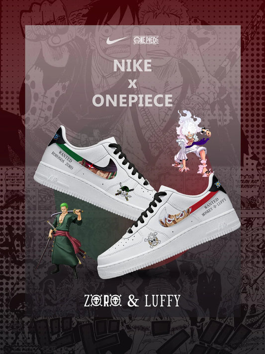Luffy & Zoro Custom Low Sneakers