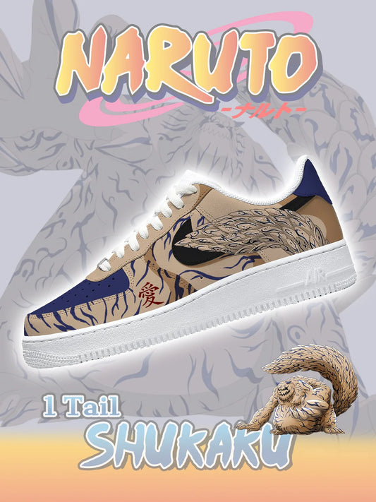 One-Tail Shukaku Tailed Beasts Custom Low Sneakers