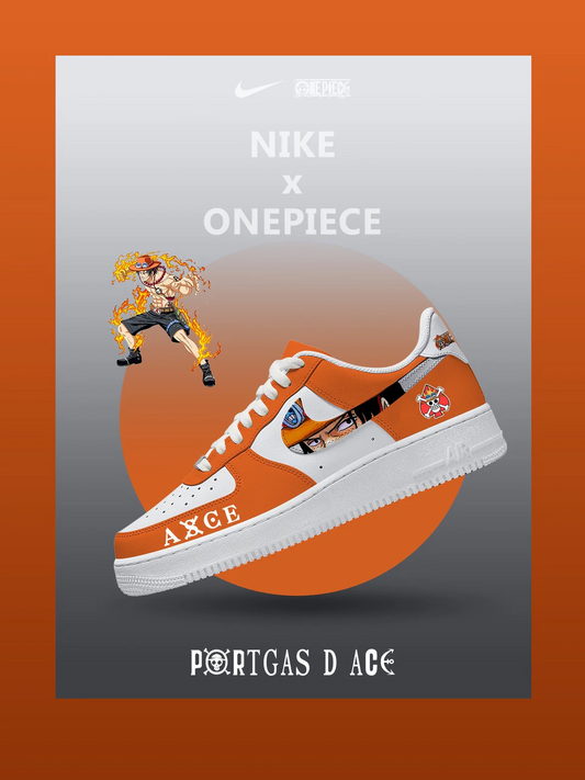 Portgas D Ace V.1 Custom Low Sneakers