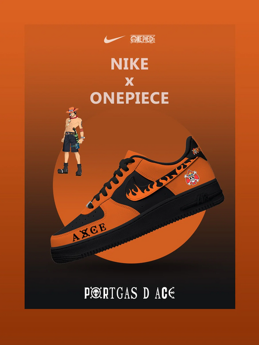 Portgas D Ace V.2 Custom Low Sneakers