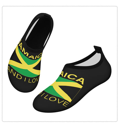 Wading shoes with national patterns