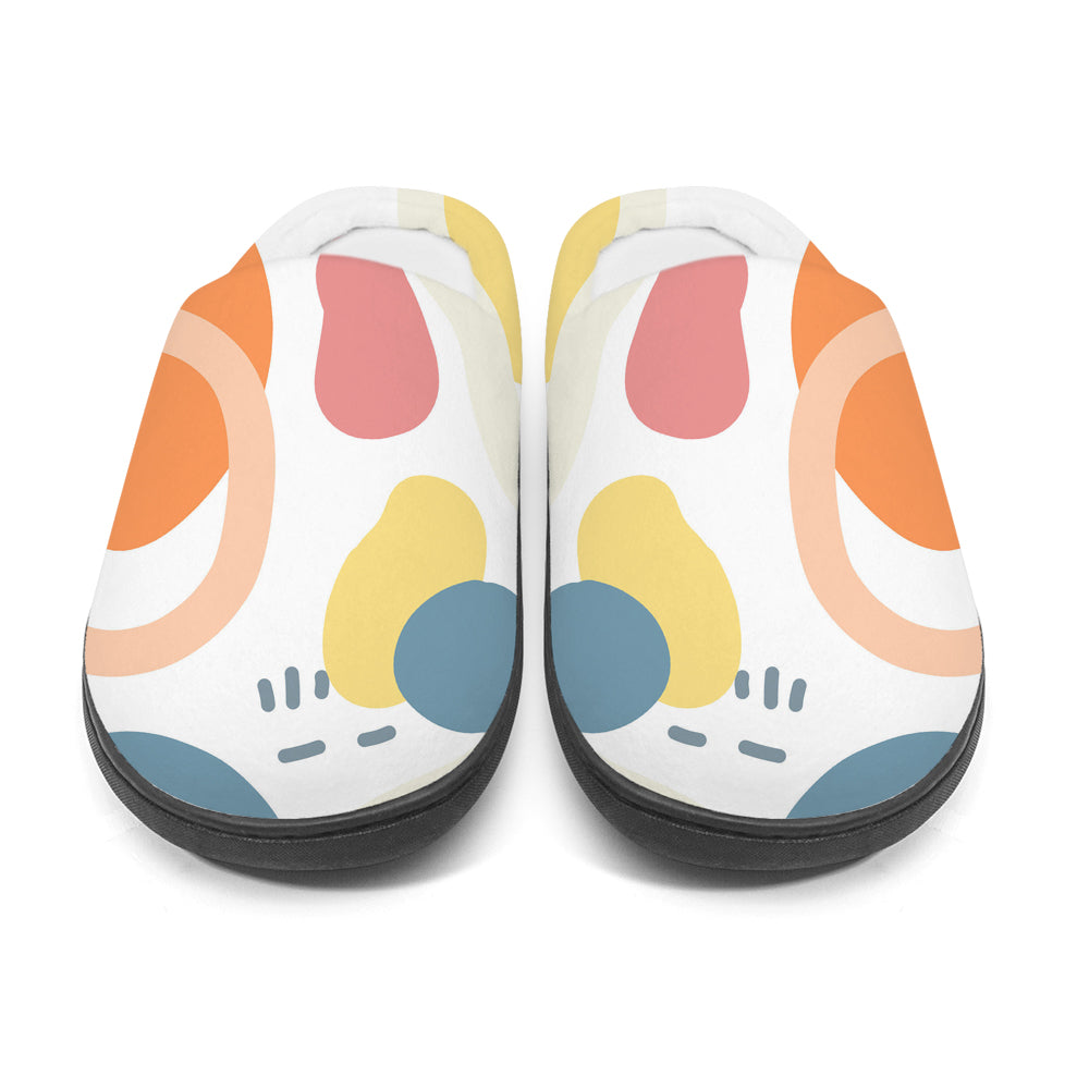 Flannel (100% Polyester) Adult Cotton Slippers