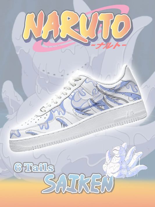 Six-Tails Saiken Tailed Beasts Custom Low Sneakers