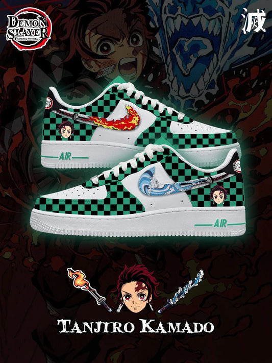 （In Stock）Demon Slayer Series-4 Air Force Low - Top Shoes