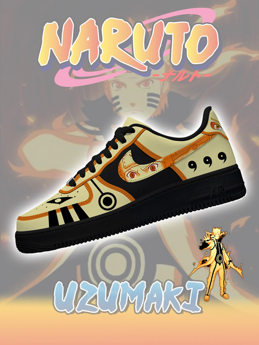 Uzumaki Naruto No.3 Custom Low Sneakers
