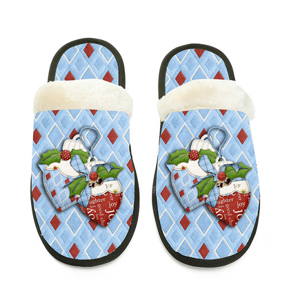 Customizable Plush Slippers | Cozy Home Essentials for Personalized Comfort