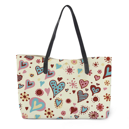 Leather multifunctional hand-held shopping bags