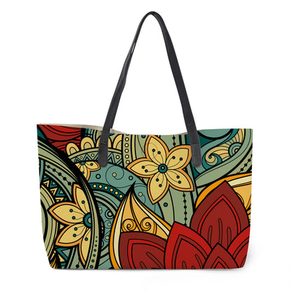 Leather multifunctional hand-held shopping bags
