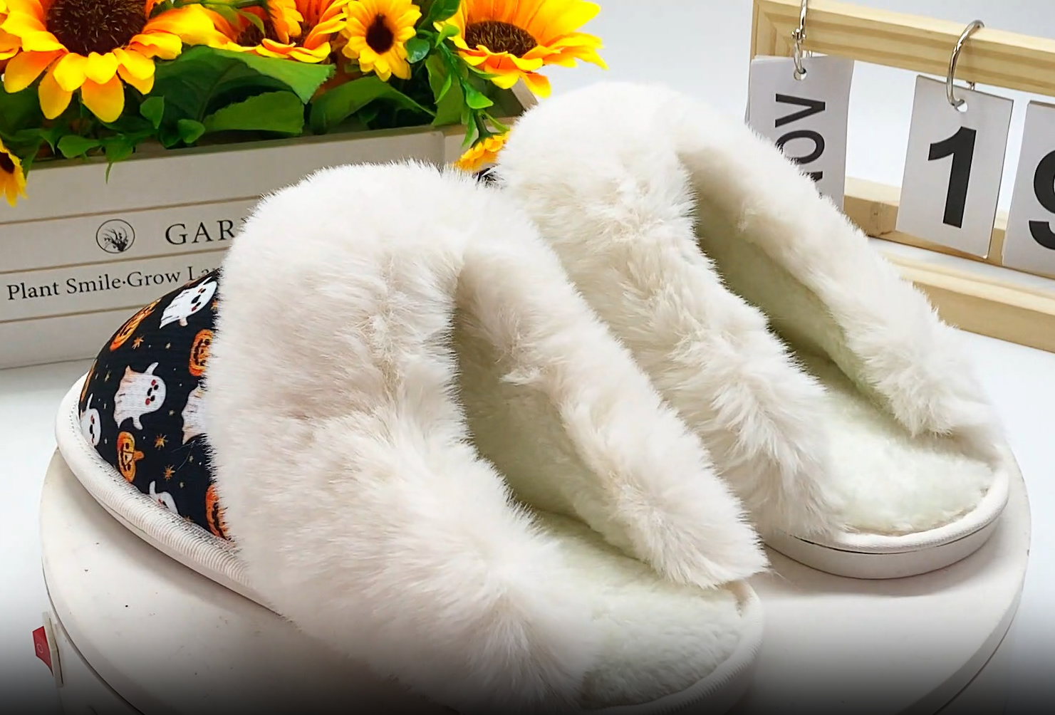 Fleece - Lined Plush Slippers
