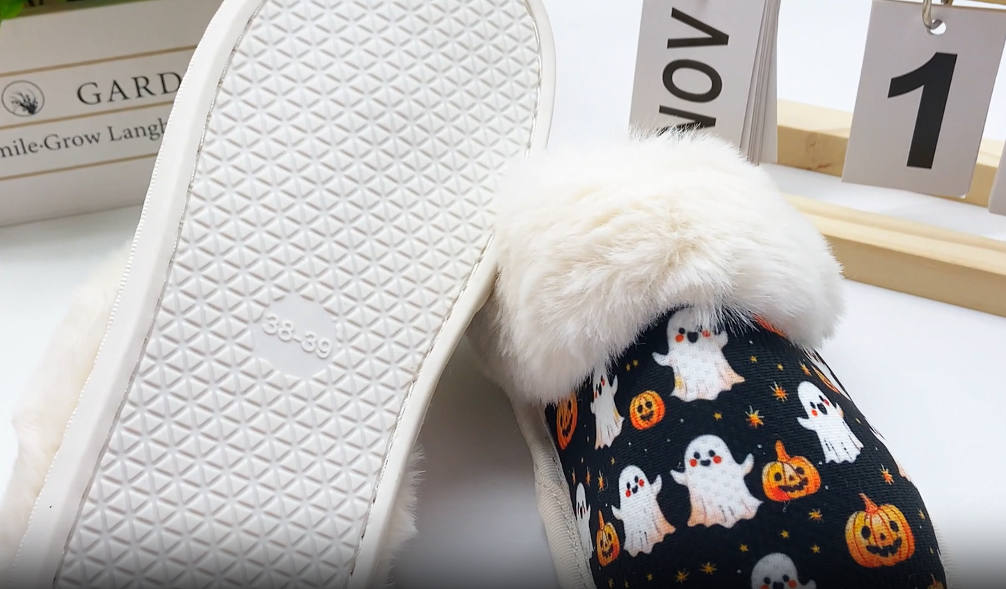 Fleece - Lined Plush Slippers