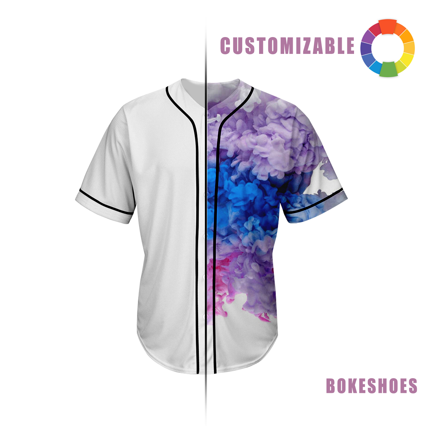 Design Your Own Classic retro short baseball jersey