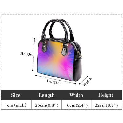Color - Burst PU Handbag