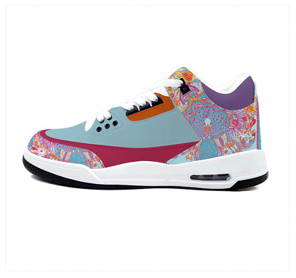 Air-cushioned shoes with animal patterns